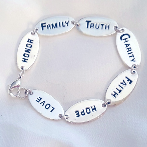 MMA Silver Stars Jewelry - Sterling Silver Word Bracelet
